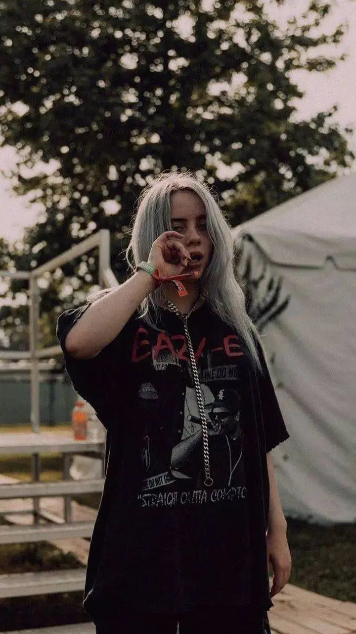 ai character: Billie Eilish  background