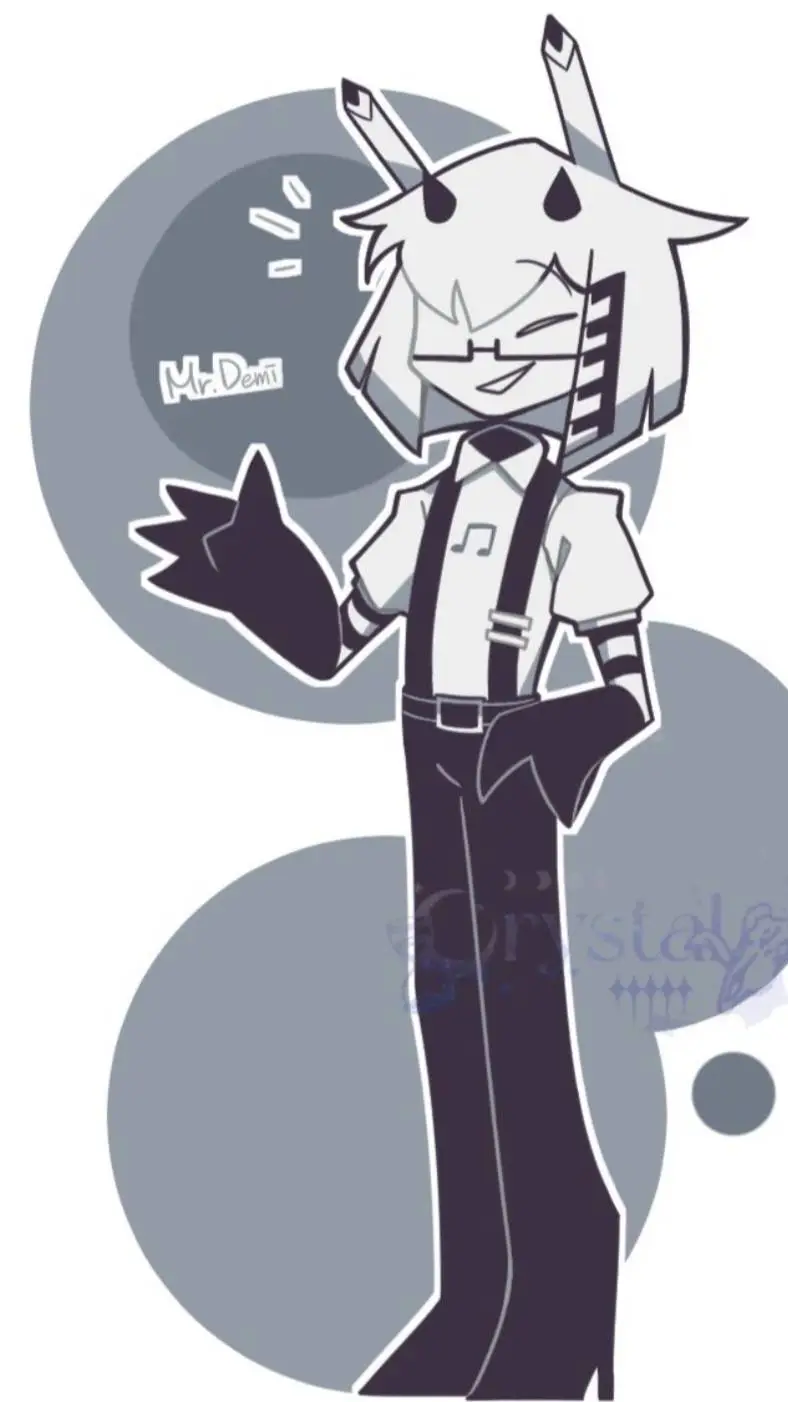 ai character: Mister demi  background