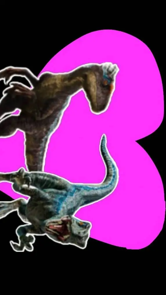 ai character: Blue x alex raptor background