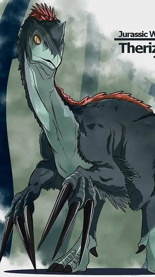 ai character: Therizinosaurus  background