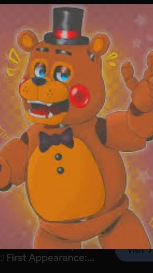 ai character: toy Freddy  background