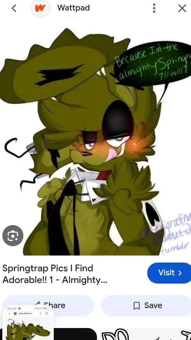 ai character: springtrap  background
