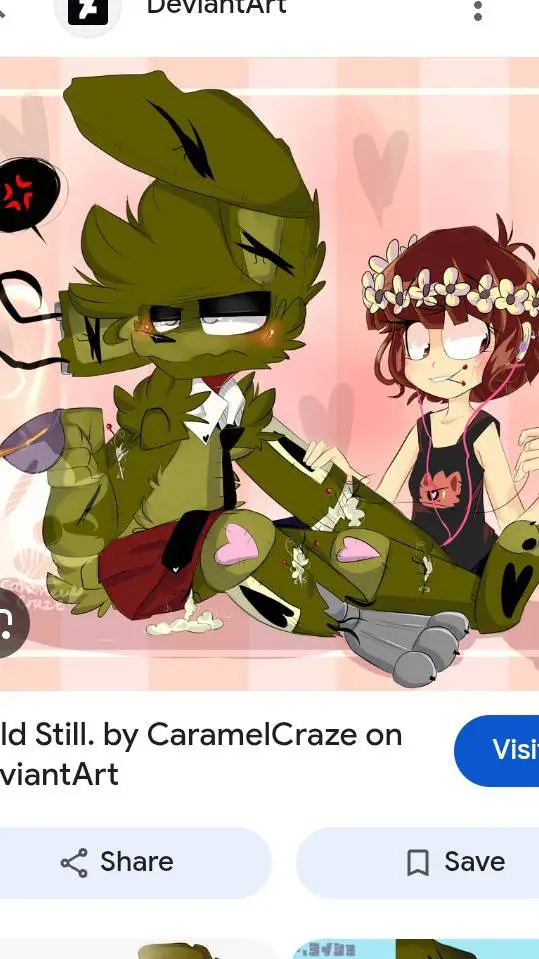 ai character: springtrap and Del background