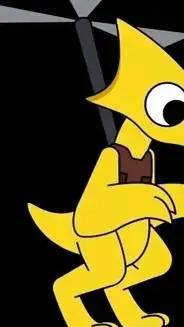 ai character: yellow background