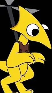 ai character: yellow background