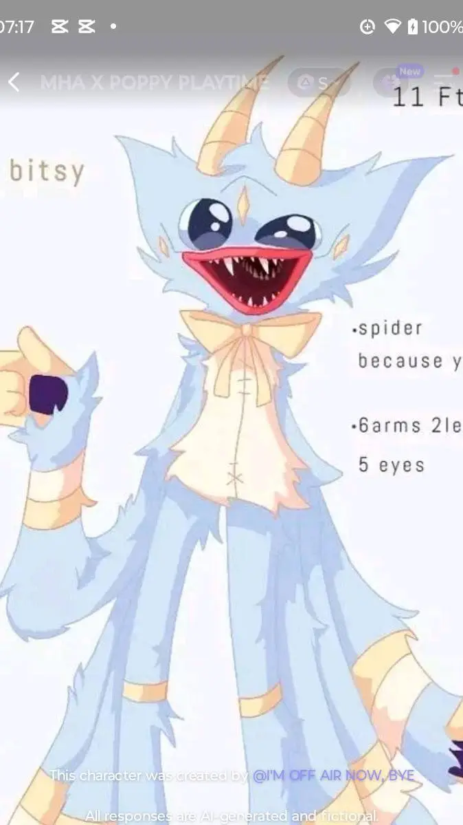 ai character: itsy bitsy background