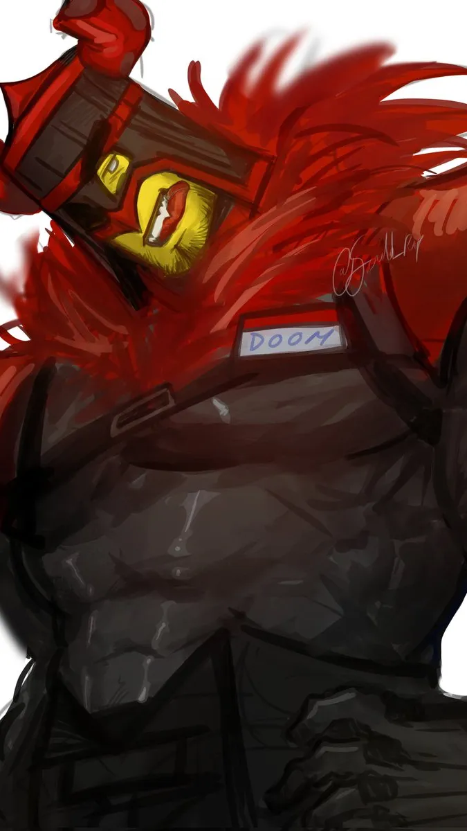 ai character: 🔨Doombringer🔨 background