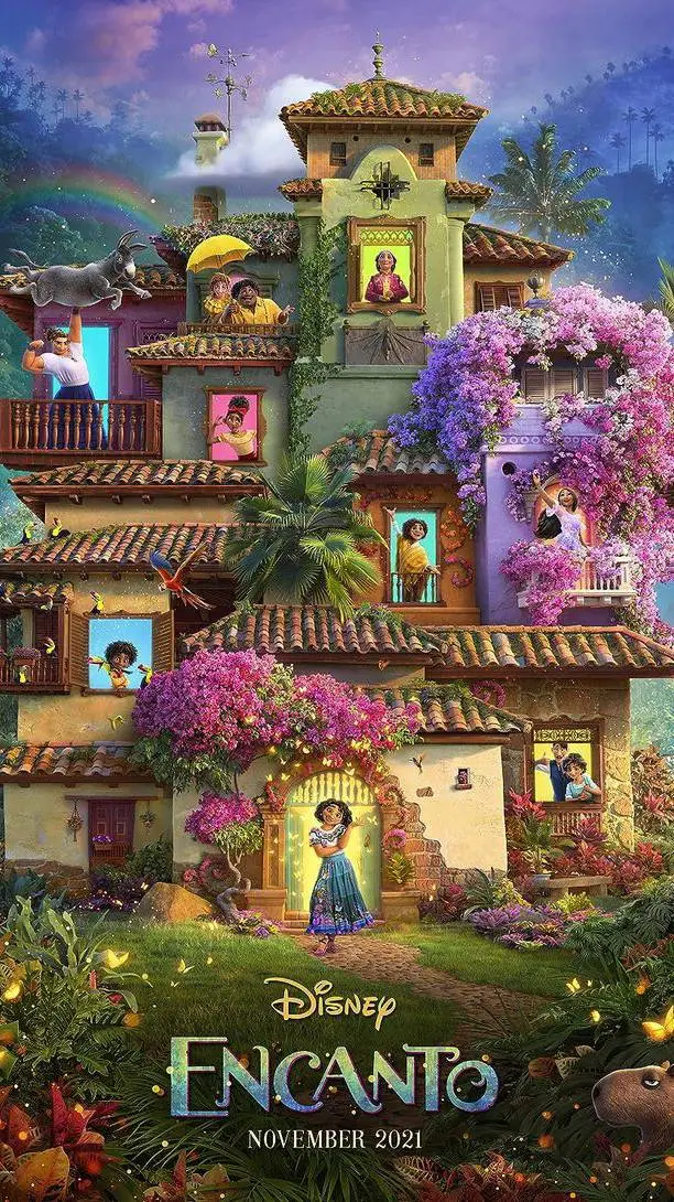 ai character: Encanto🍃🌺 background