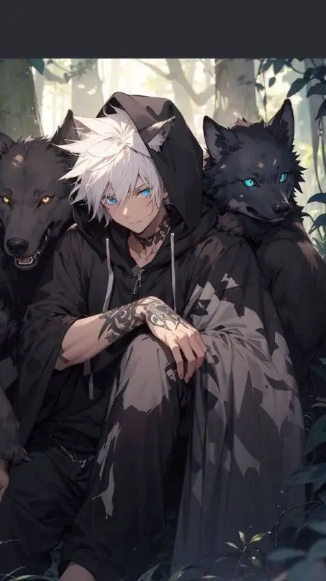 ai character: guerrier loup  background