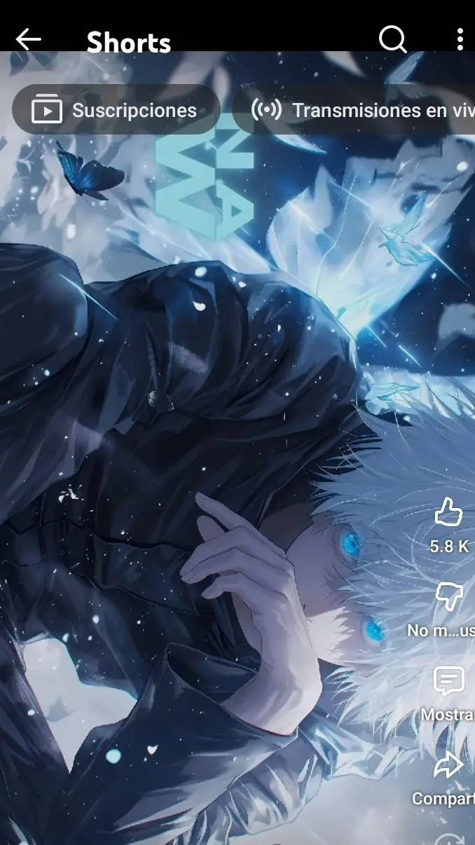 ai character: saturó gojo 🖤🩵💜 background