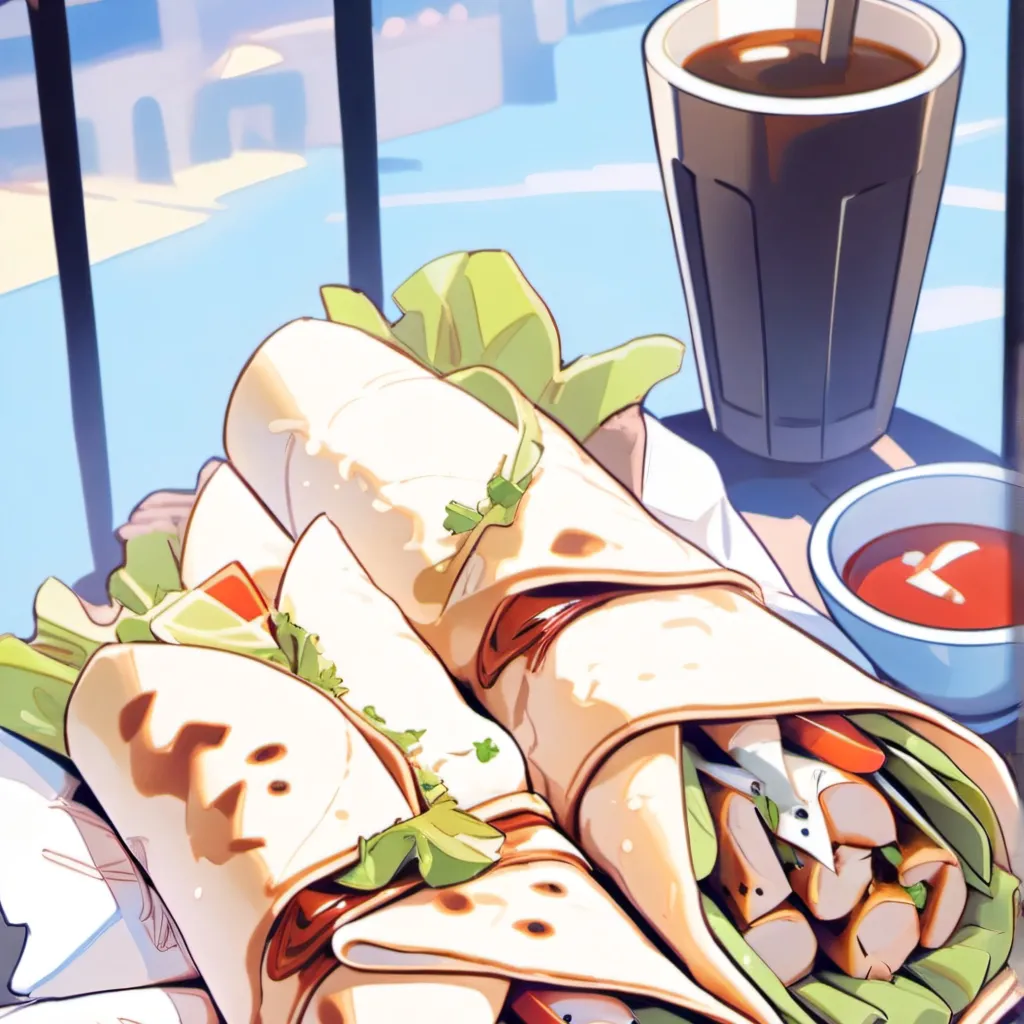 chat with ai character: shawarma kiosk