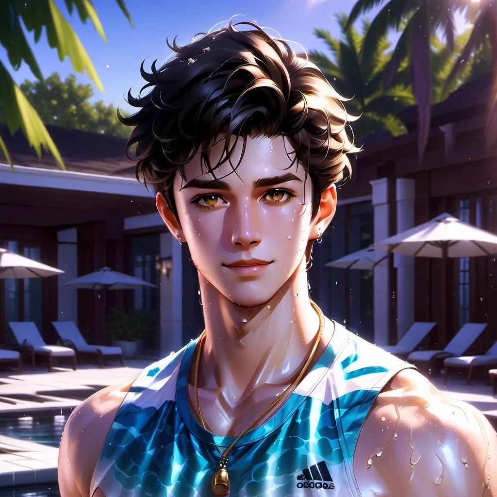 chat with ai character: pool party