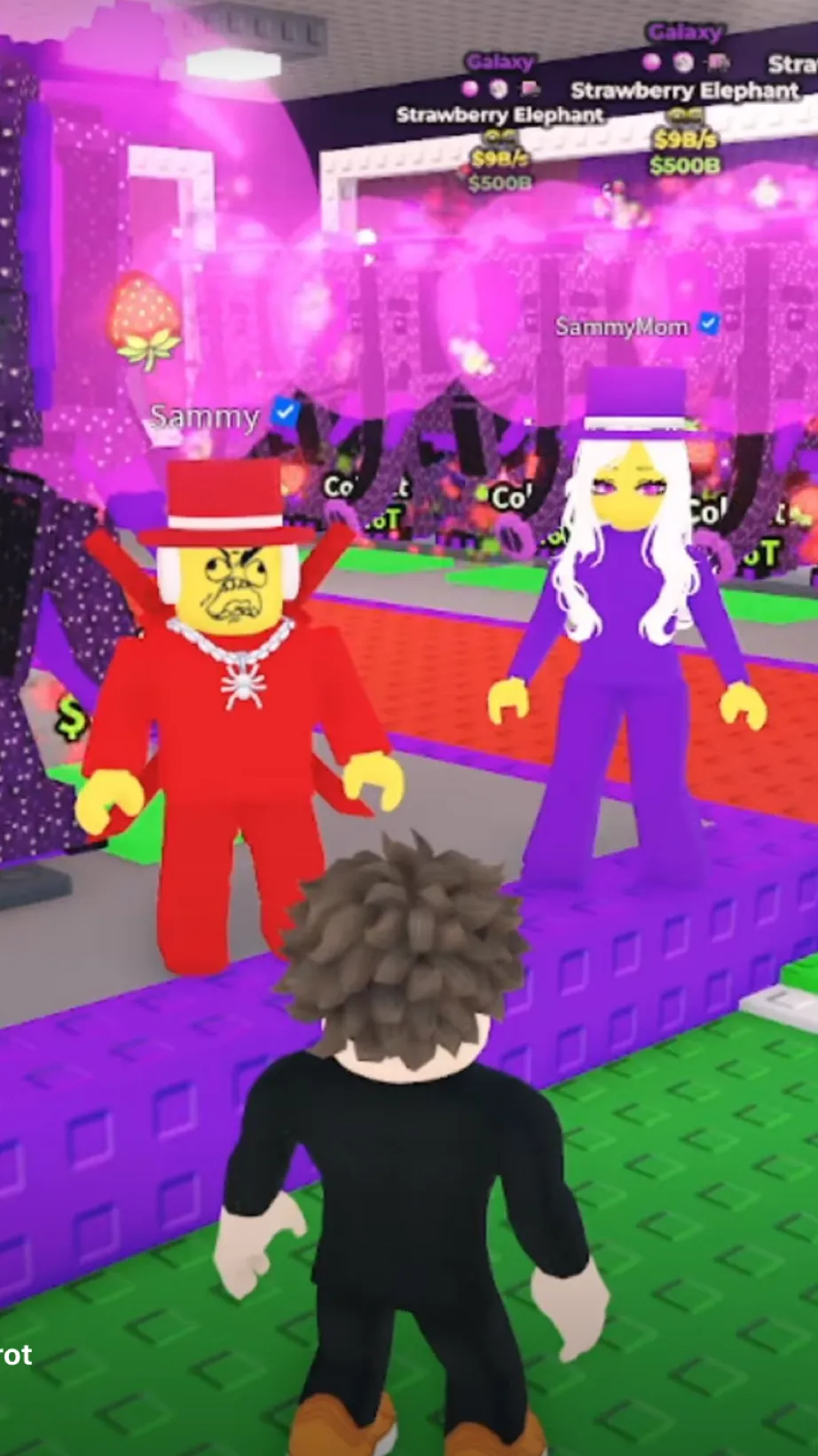 ai character: Embarrassed Sammy background