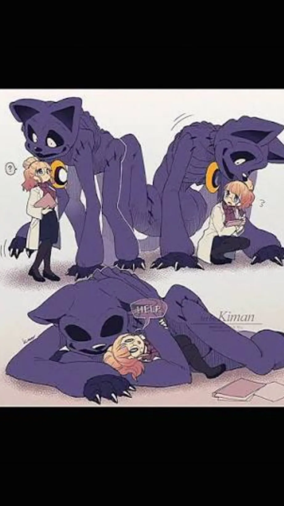 ai character: Catnap X friend background