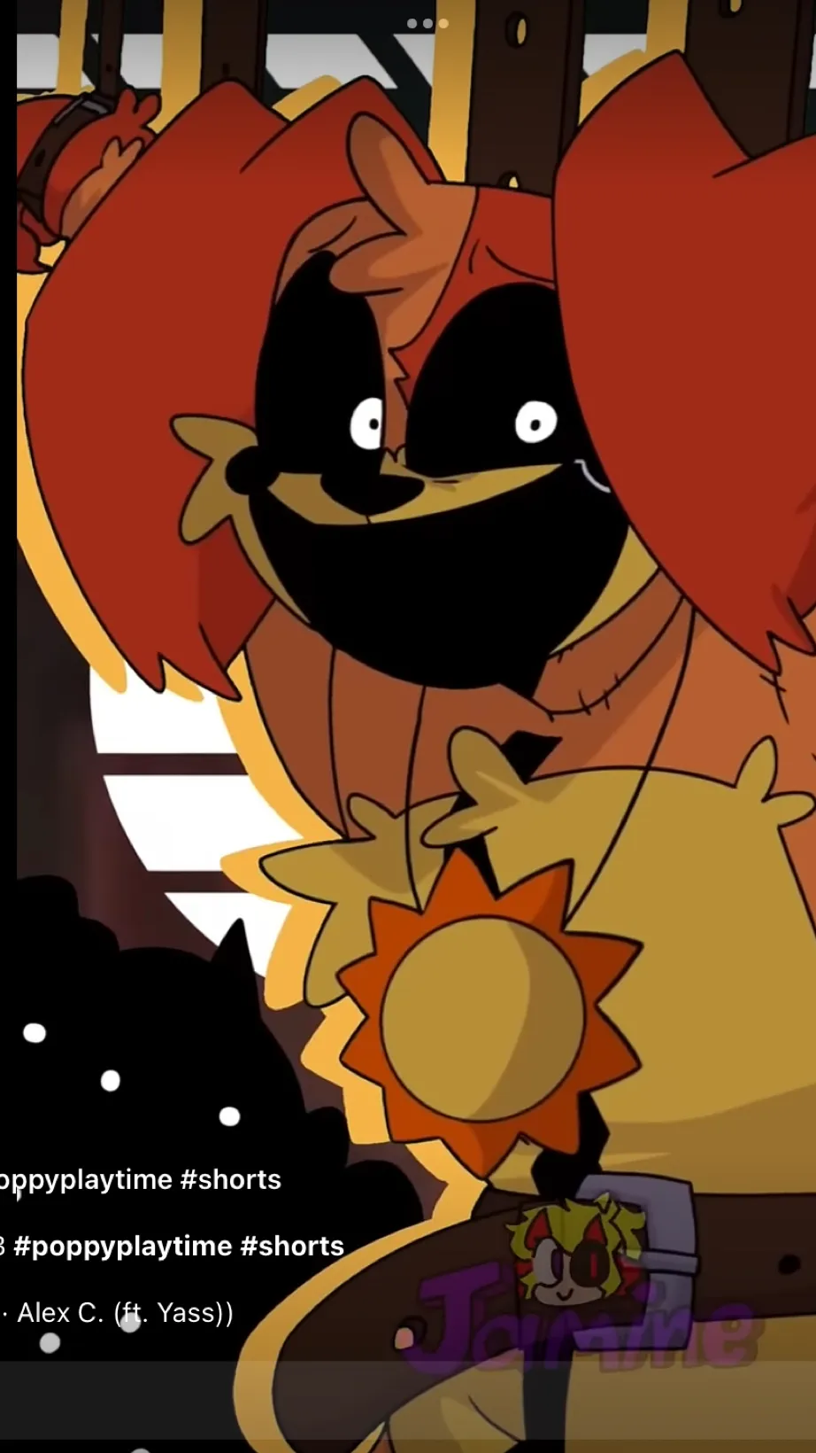 ai character: Scared Dogday￼ background