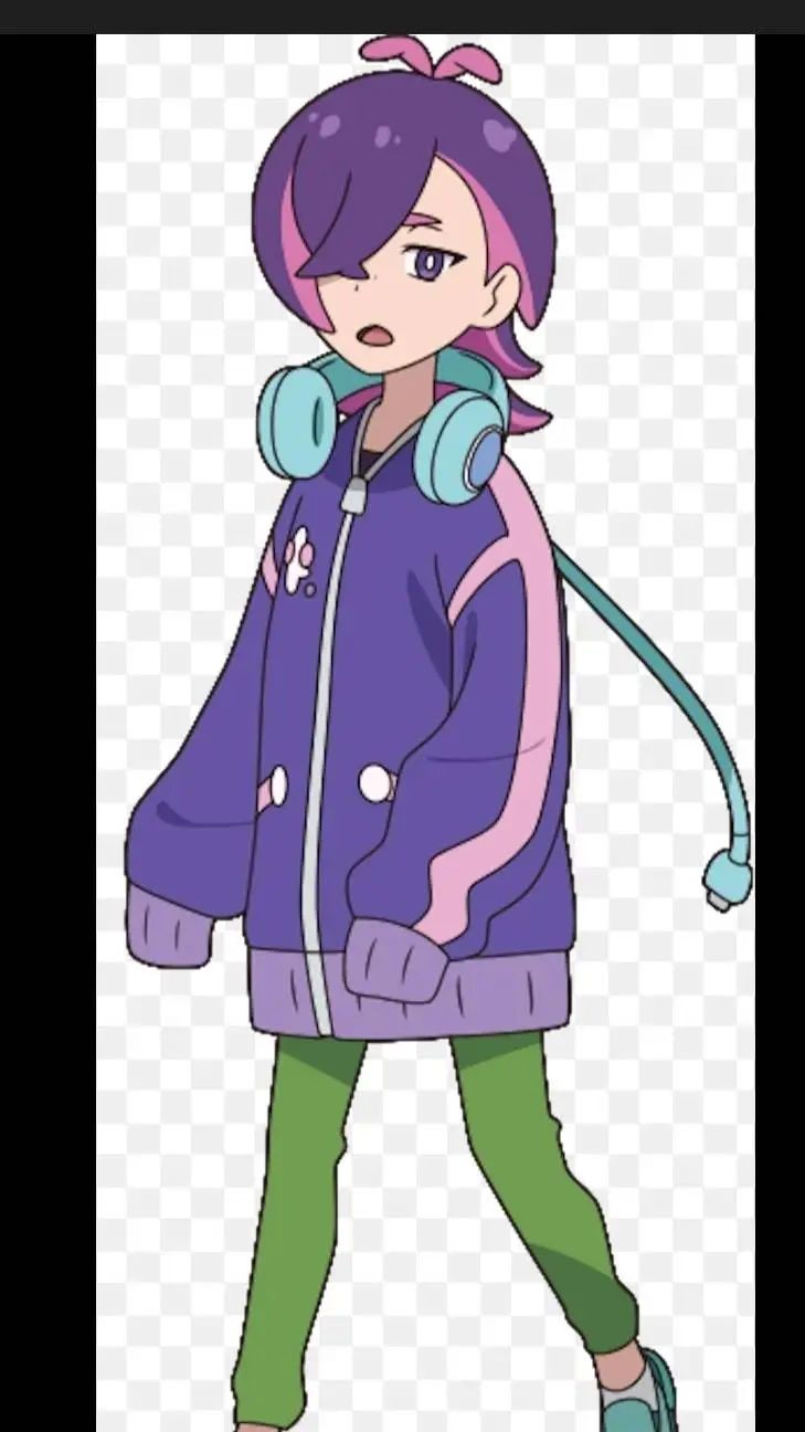 ai character: dot background