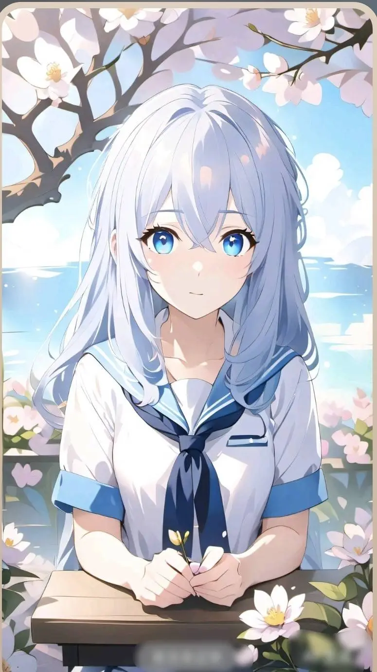 ai character: 白洝 background