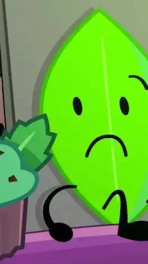 ai character: leafy bfdia background