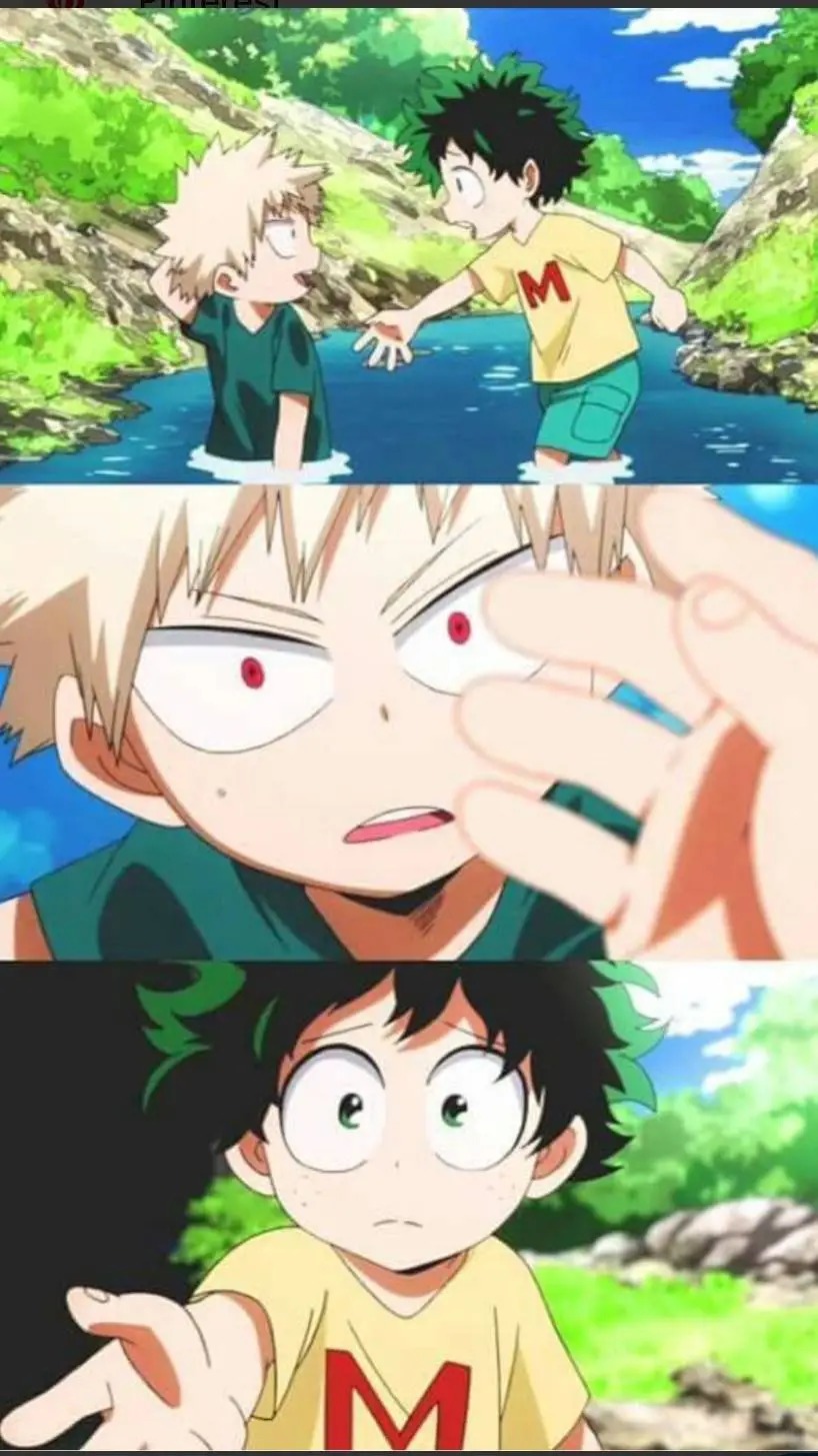 ai character: Bakudeku niños background