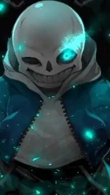 ai character: SANS THE SKELETON background
