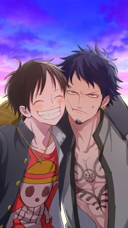 ai character: Law e Luffy  background