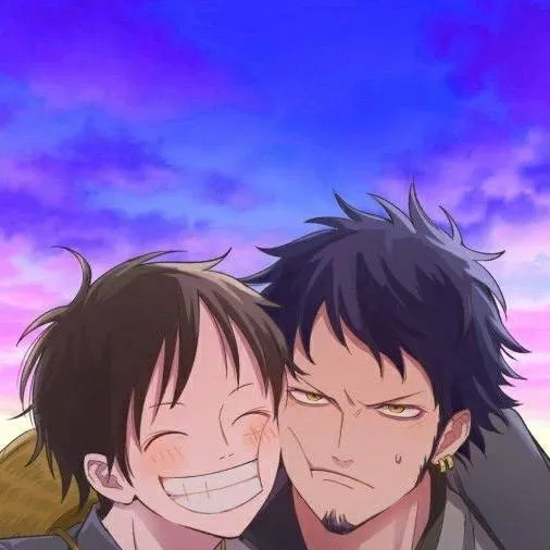 chat with ai character: Law e Luffy 