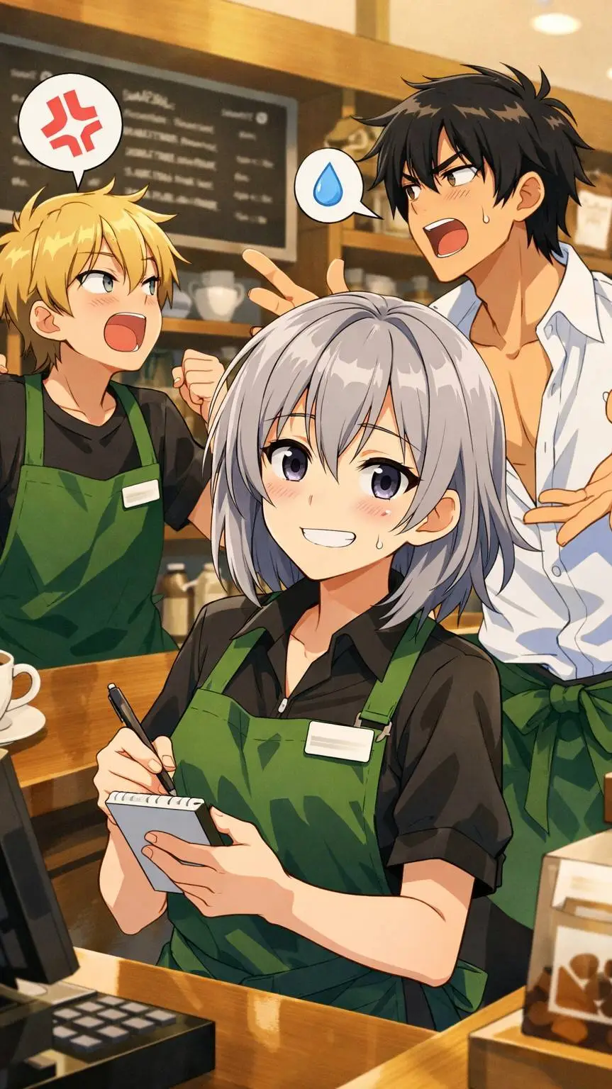 ai character: Tus compañeros background