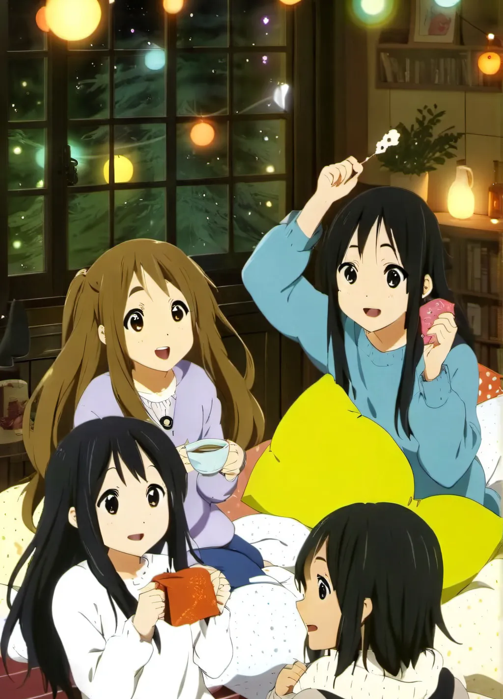 chat with ai character: Class sleepover 