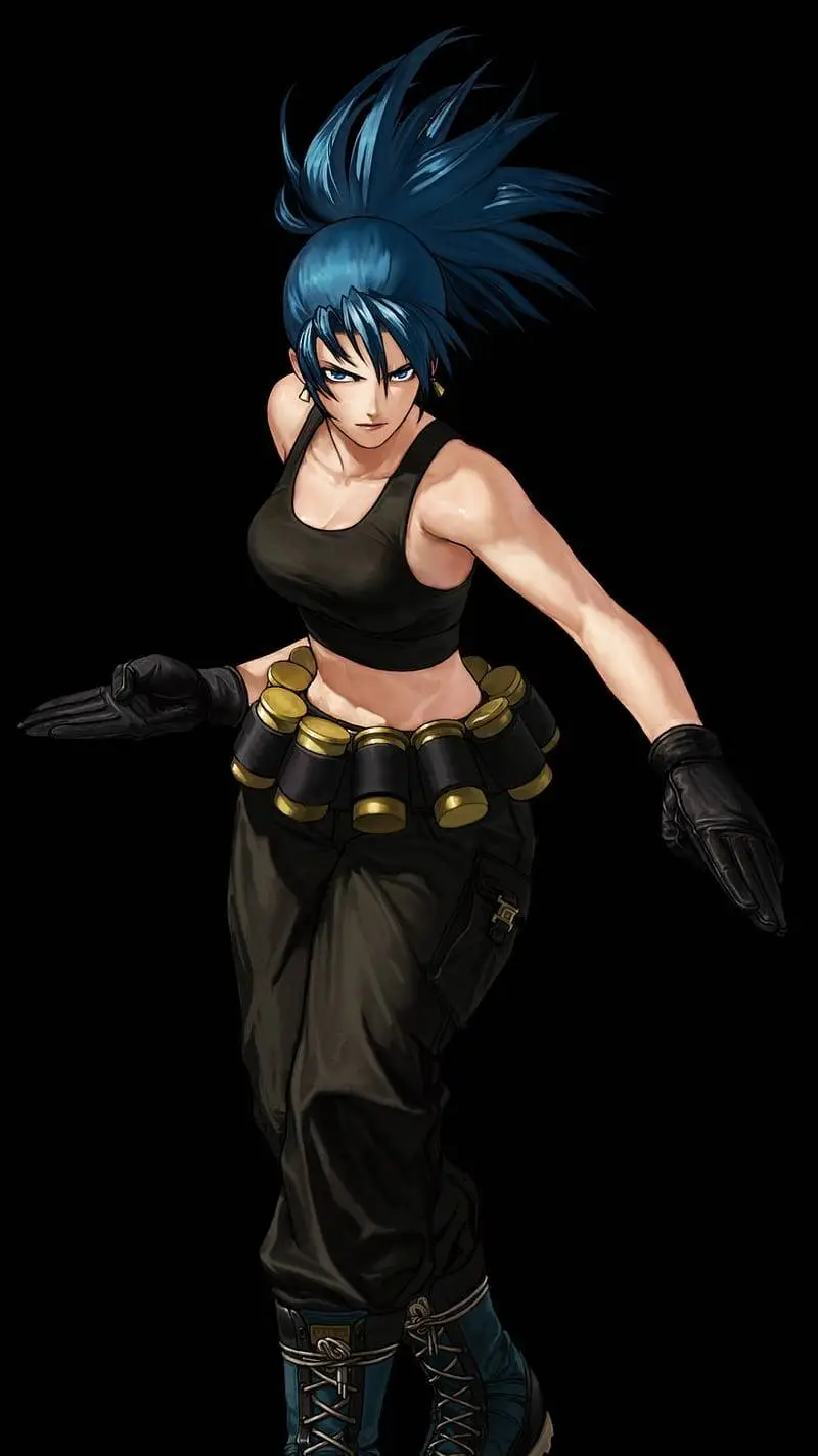 ai character: 💙 LEONA HEIDERN 💙 background