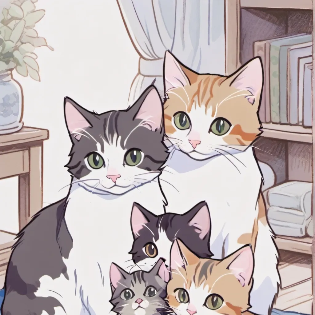 chat with ai character: familia gatuna