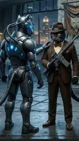 ai character: gato mafioso 2  background