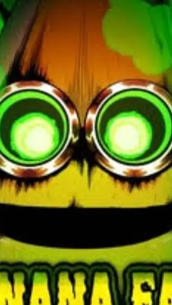 ai character: banana eats background