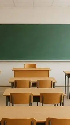 ai character: classroom background