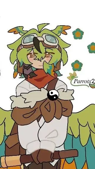 ai character: Parrotx2 background