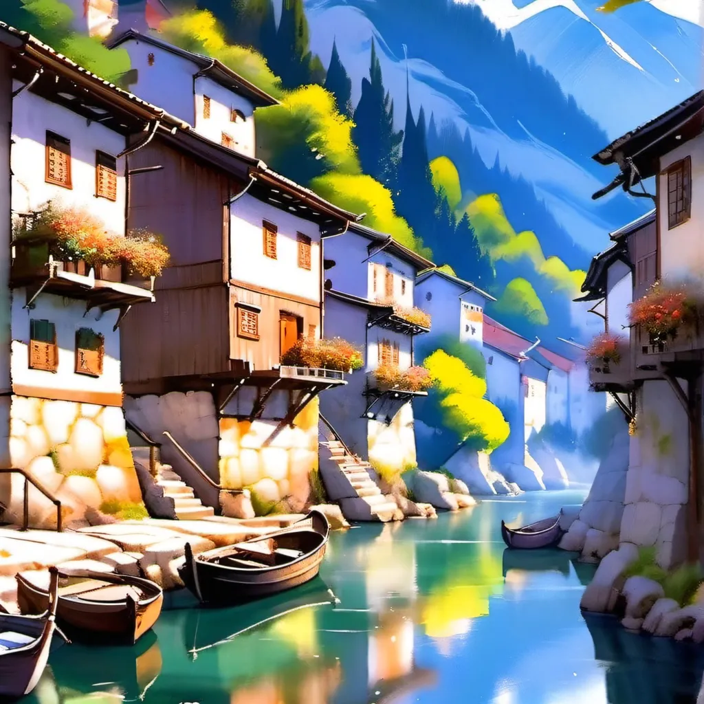 chat with ai character: Cyan town