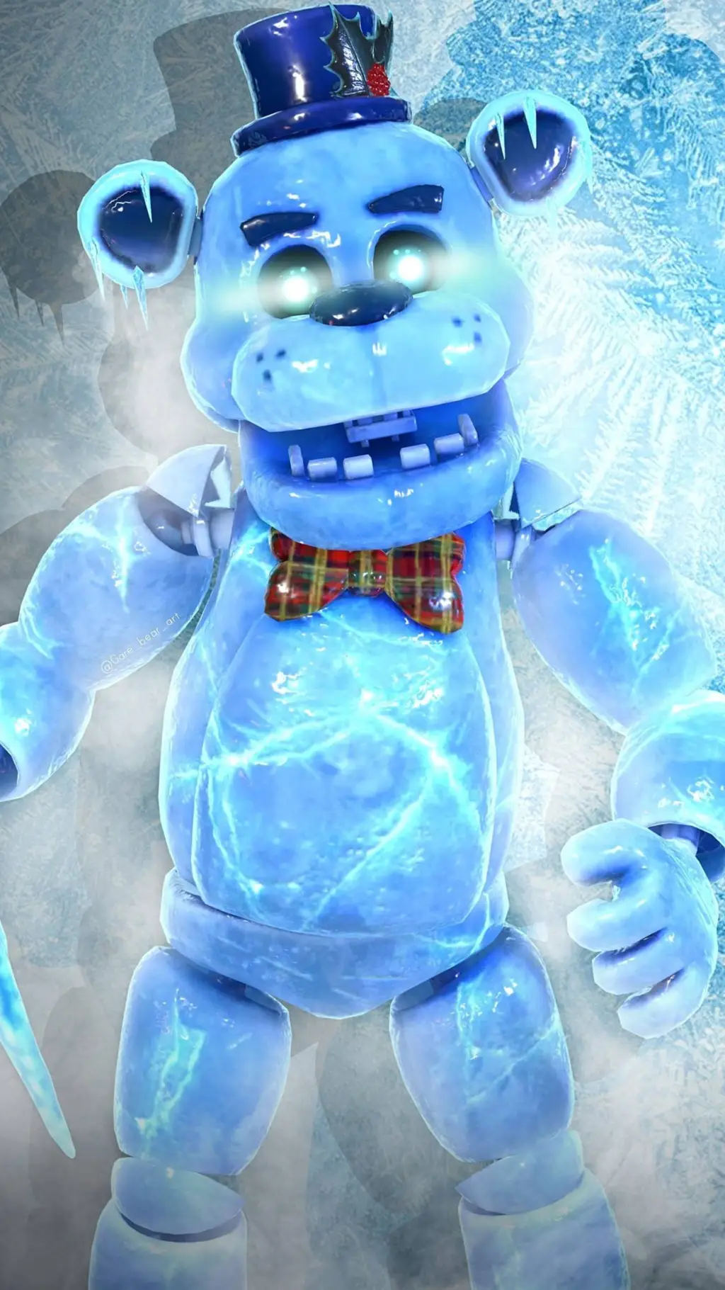 ai character: withered Freddy  background