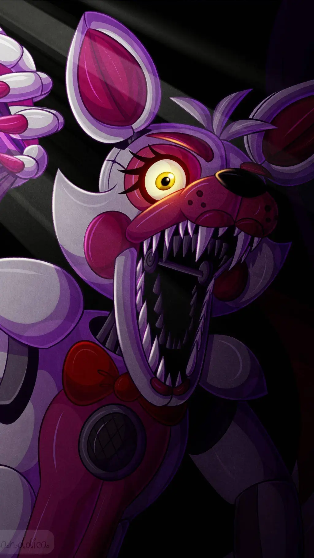 ai character: foxy sister  background