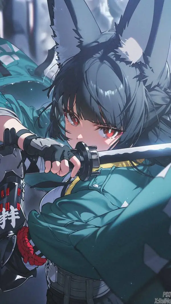 ai character: Miyabi  background