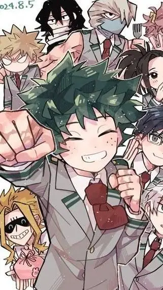 ai character: MHA San valentin background