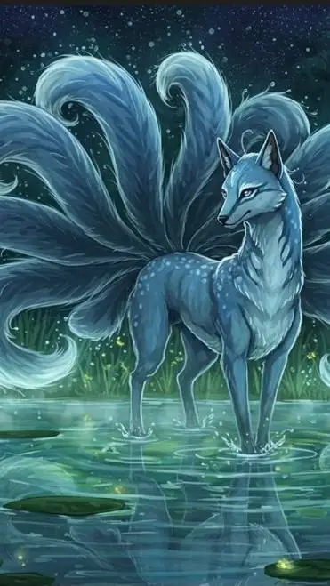 ai character: kitsune CURSE🧪 background