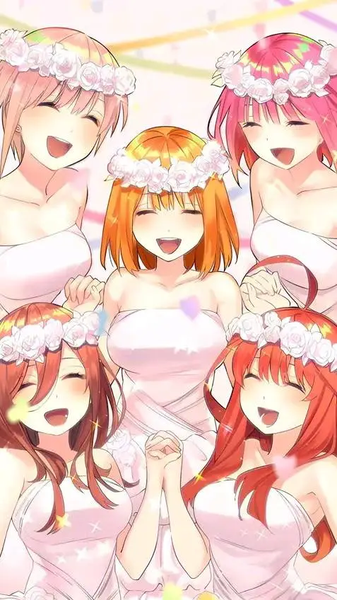 ai character: Las quintillizas  background