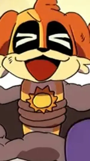 ai character: smiling critters background