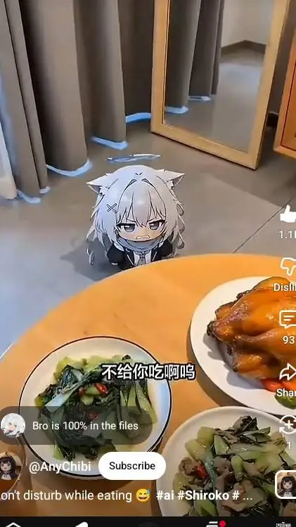 ai character: shiroko  background