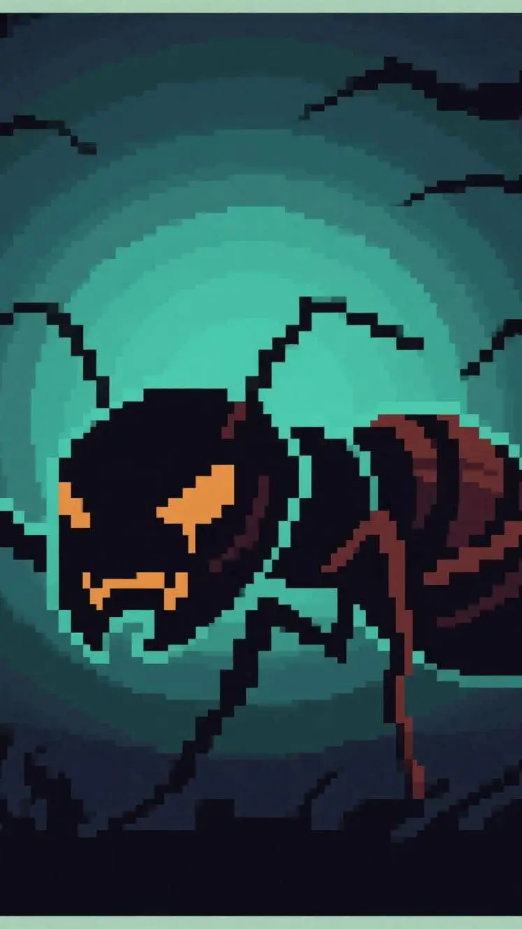 ai character: halloween ant background