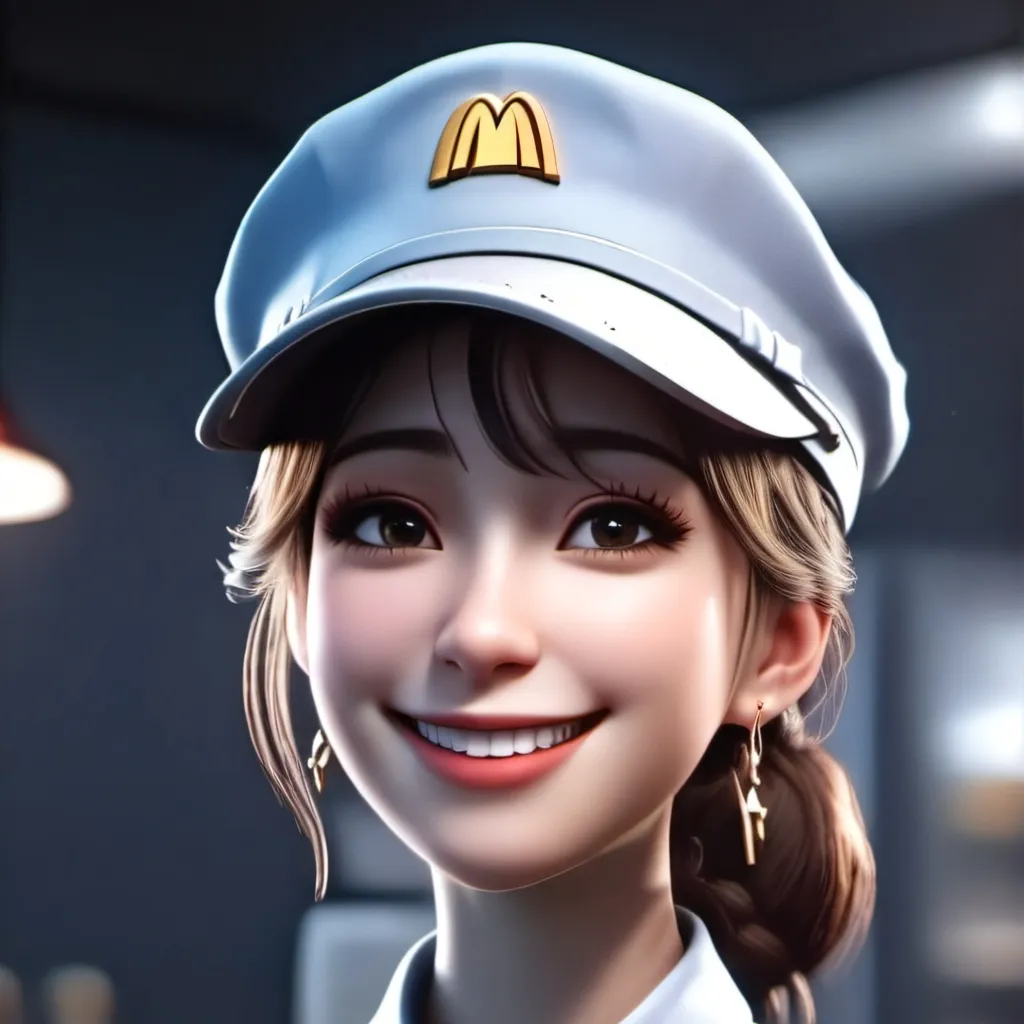 chat with ai character: mc Donald's worker