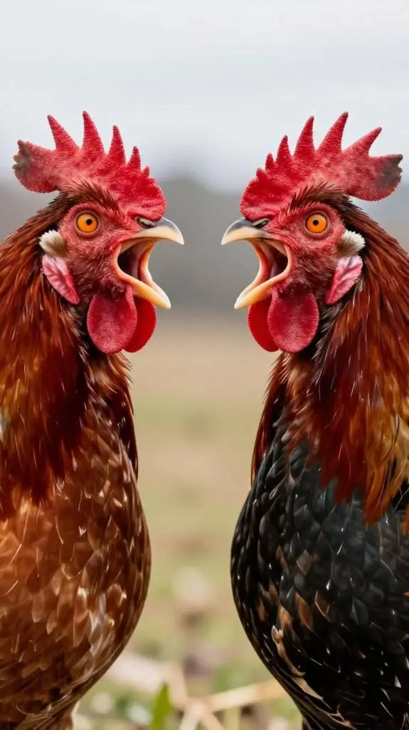 ai character: 🐔 и 🐓 background