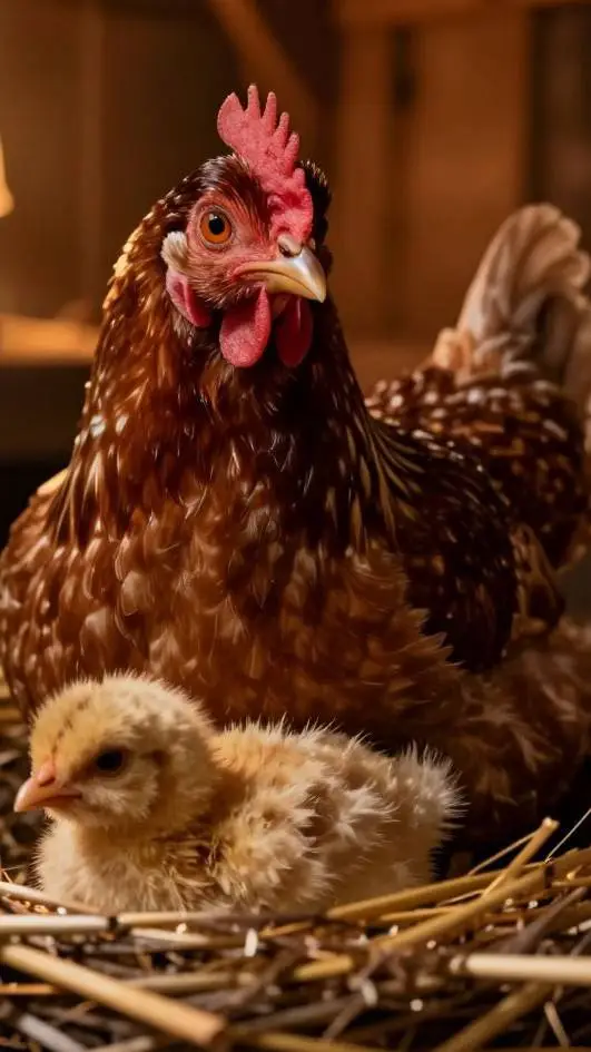 ai character: 🐔 и 🐥  background