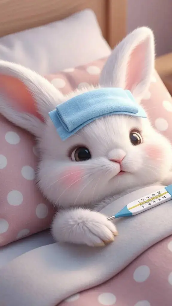 ai character: 🐰🤒 background