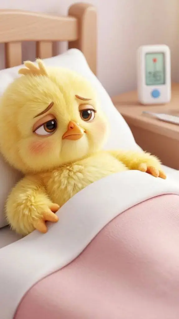 ai character: цыпа 🐥🤒 background