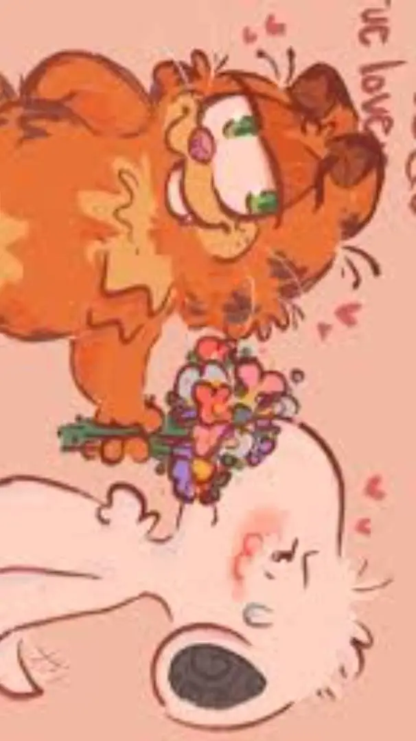 ai character: Snoopy x Garfield♡ background